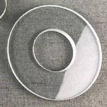 Y / X-Cut Ring Shape الاصطناعية كوارتز كريستال لضغط استشعار الضغط القص